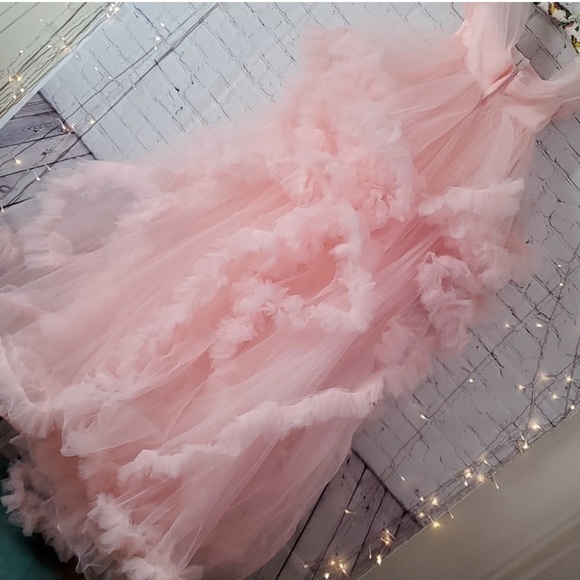 Designarche Off-Shoulder Blush Pink Maternity Dress main image 0